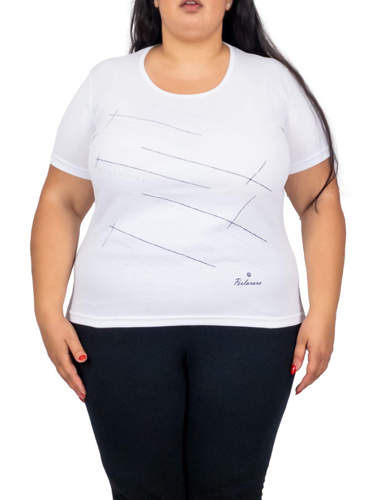 Maglietta manica corta oversize in cotone con stampa