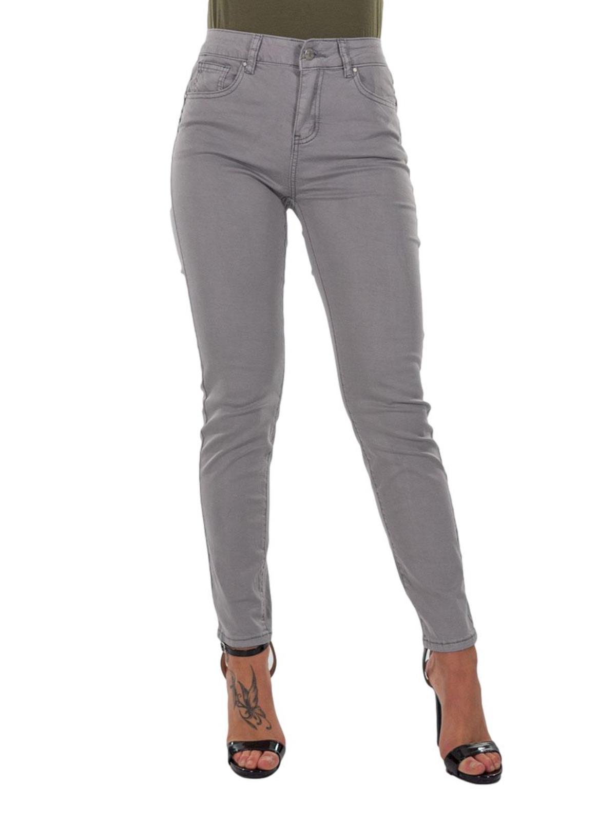 Jeans Vita Alta Elasticizzati A Sigaretta Estivi Leggerissimi