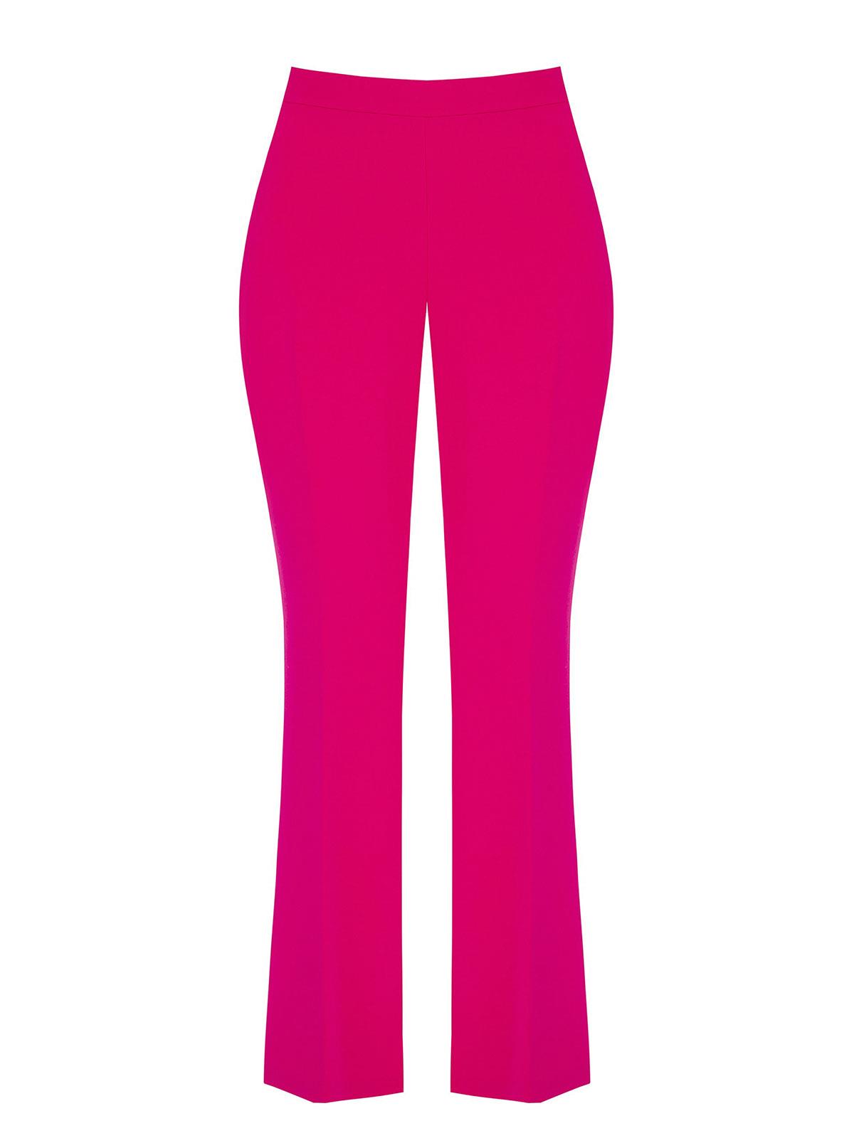 Pantaloni vita alta larghi in crepe per donne curvy