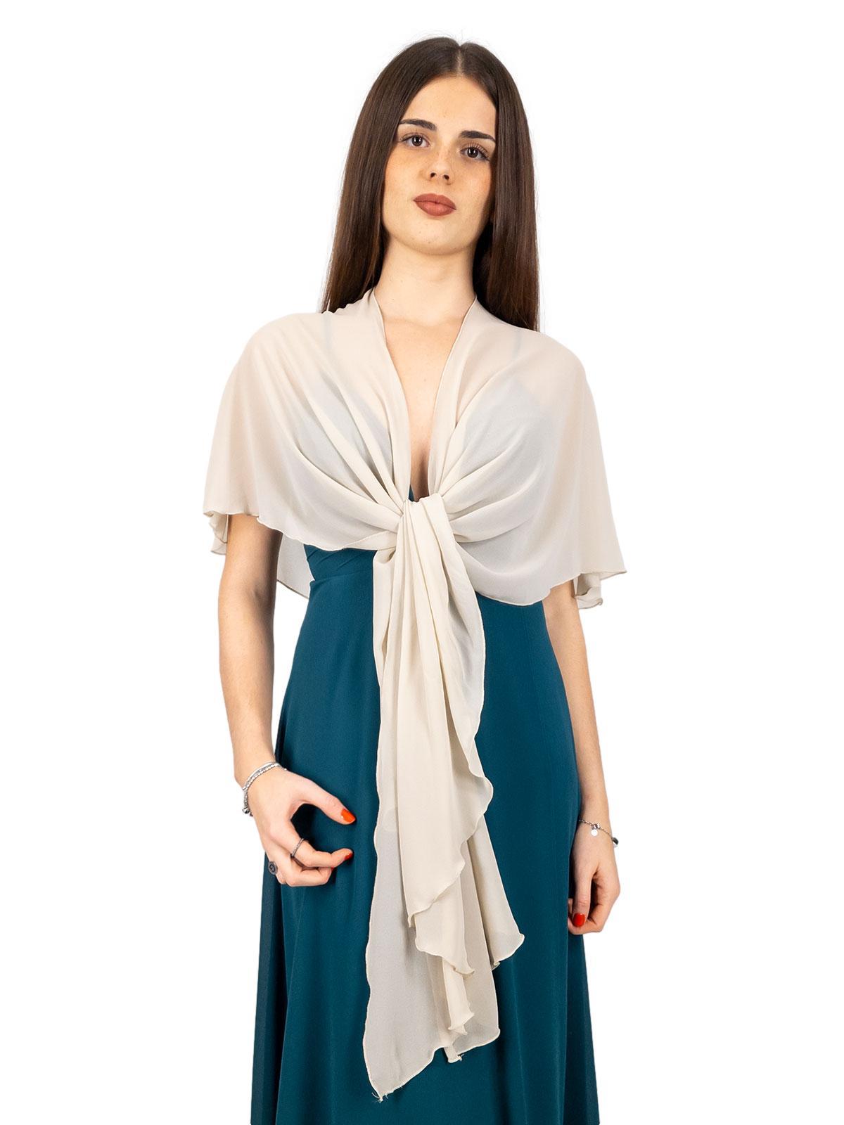 Stola Cerimonia A Scialle Elegante In Georgette