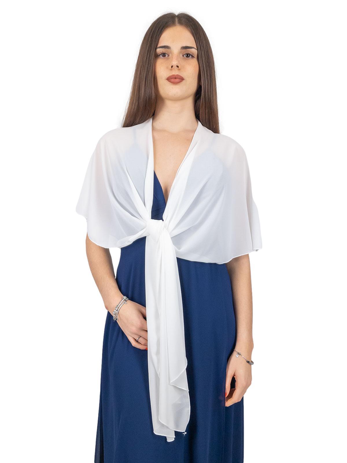 STRABELLO CERIMONIA Stola Cerimonia A Scialle Elegante In Georgette