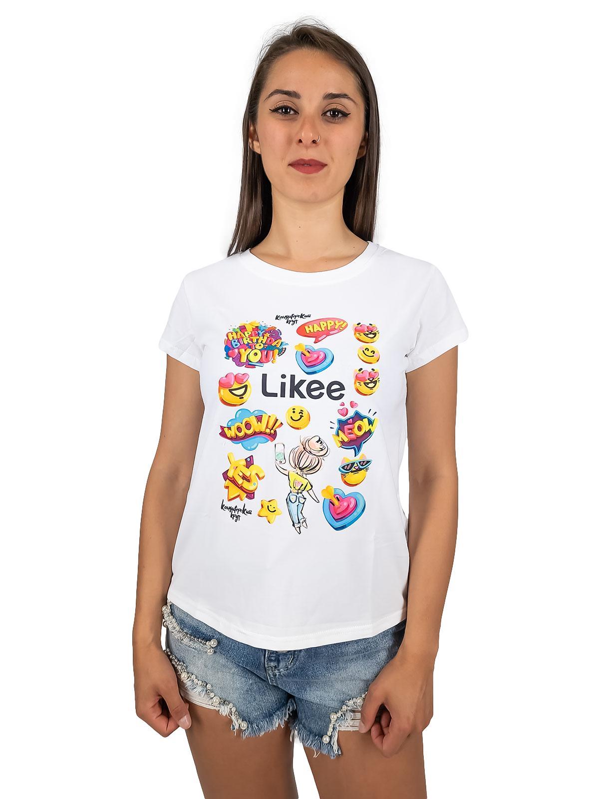 T-shirt donna con scritta o stampe a maniche corte in cotone