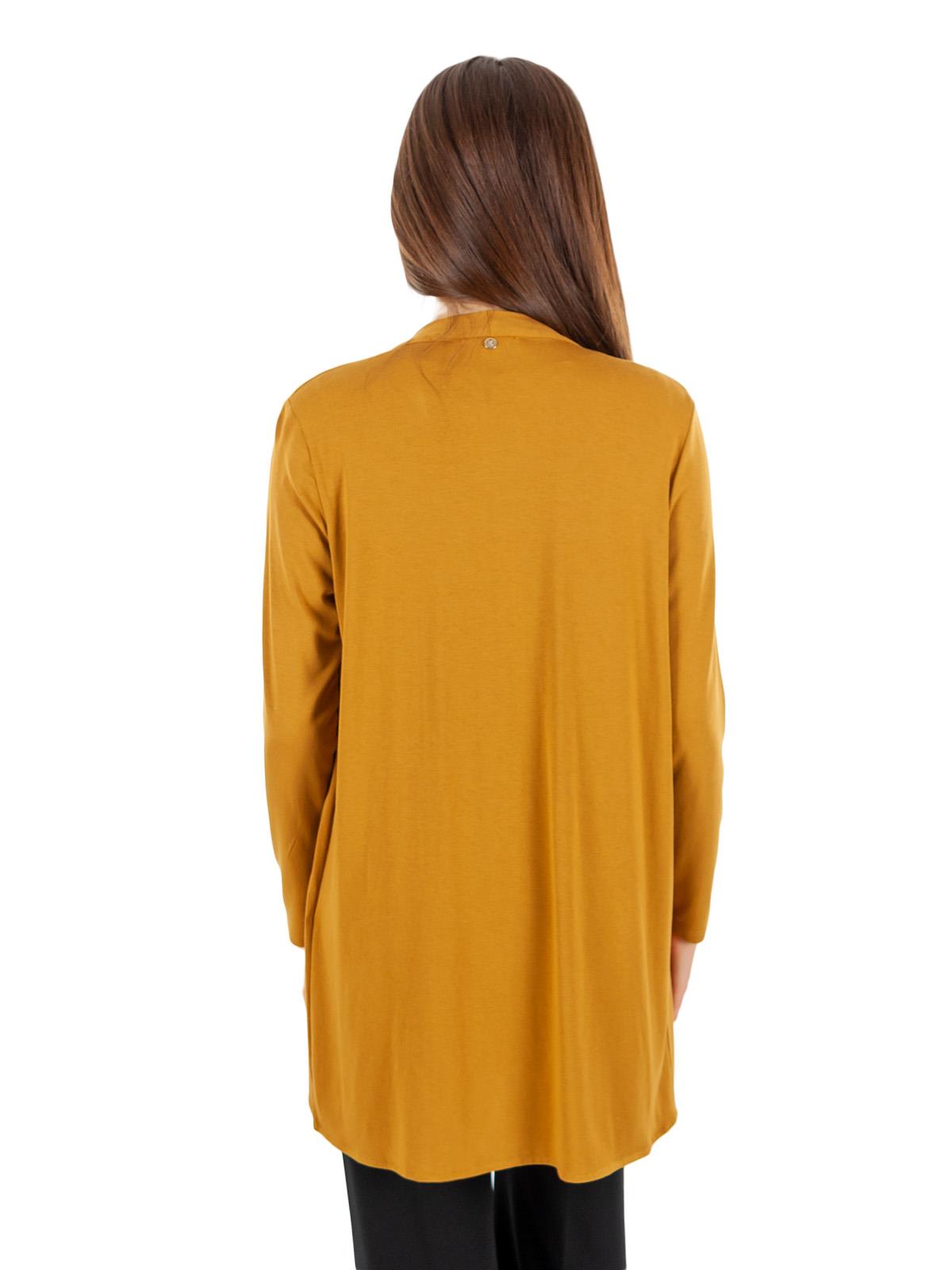 Cardigan da donna con bottoni, elegante, lungo, taglie forti, caldo, lavorato a maglia, senza colletto, look casual, grigio., S