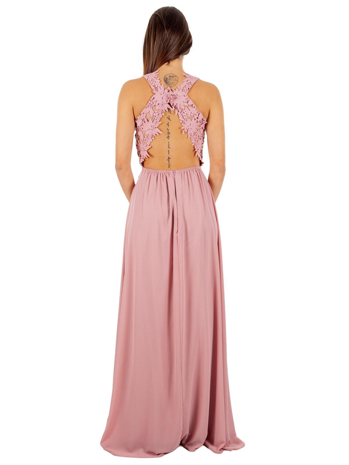 Schiena Scoperta Vestiti Estivi Lunghi Mezza Manica Abiti Casual