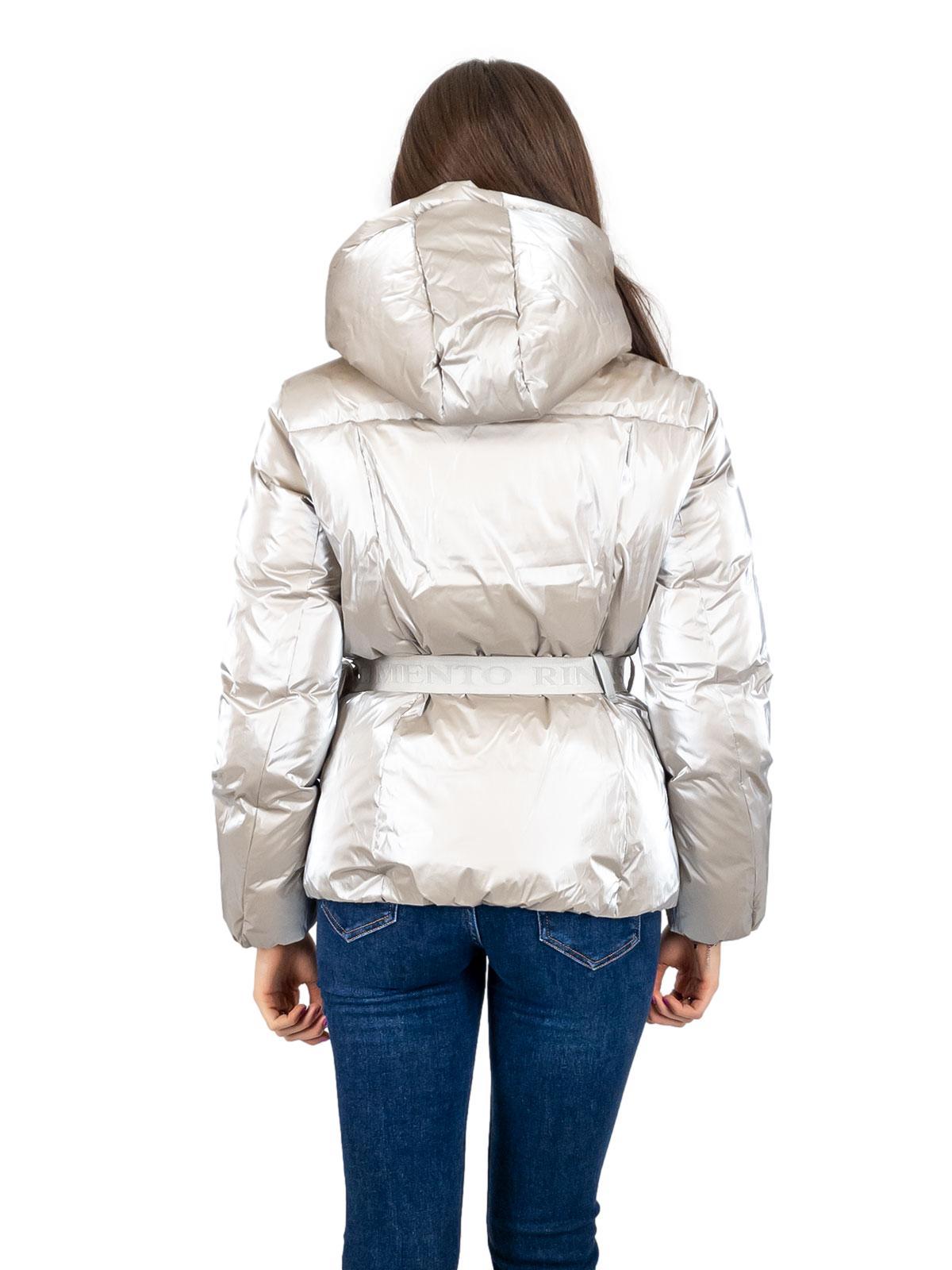 Piumino Corto Donna Con Cappuccio Svasato Impermeabile Imbottito