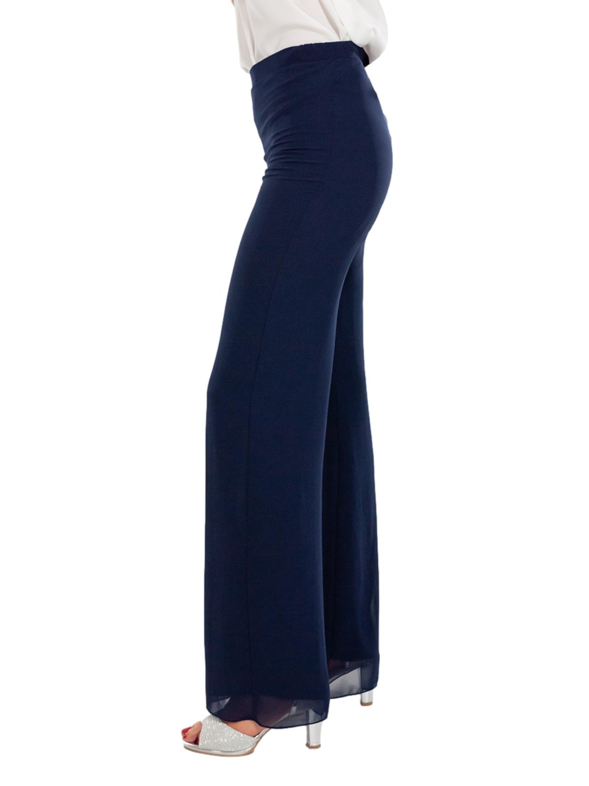 STRABELLO CERIMONIA Pantalone Elegante Vita Alta Largo Donna