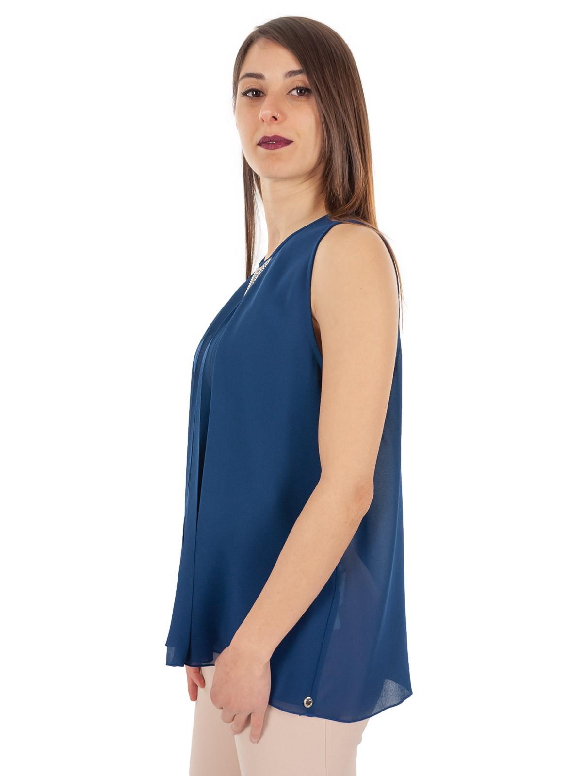 Top Donna Elegante Da Sera Per Cerimonia Sottogiacca Strass