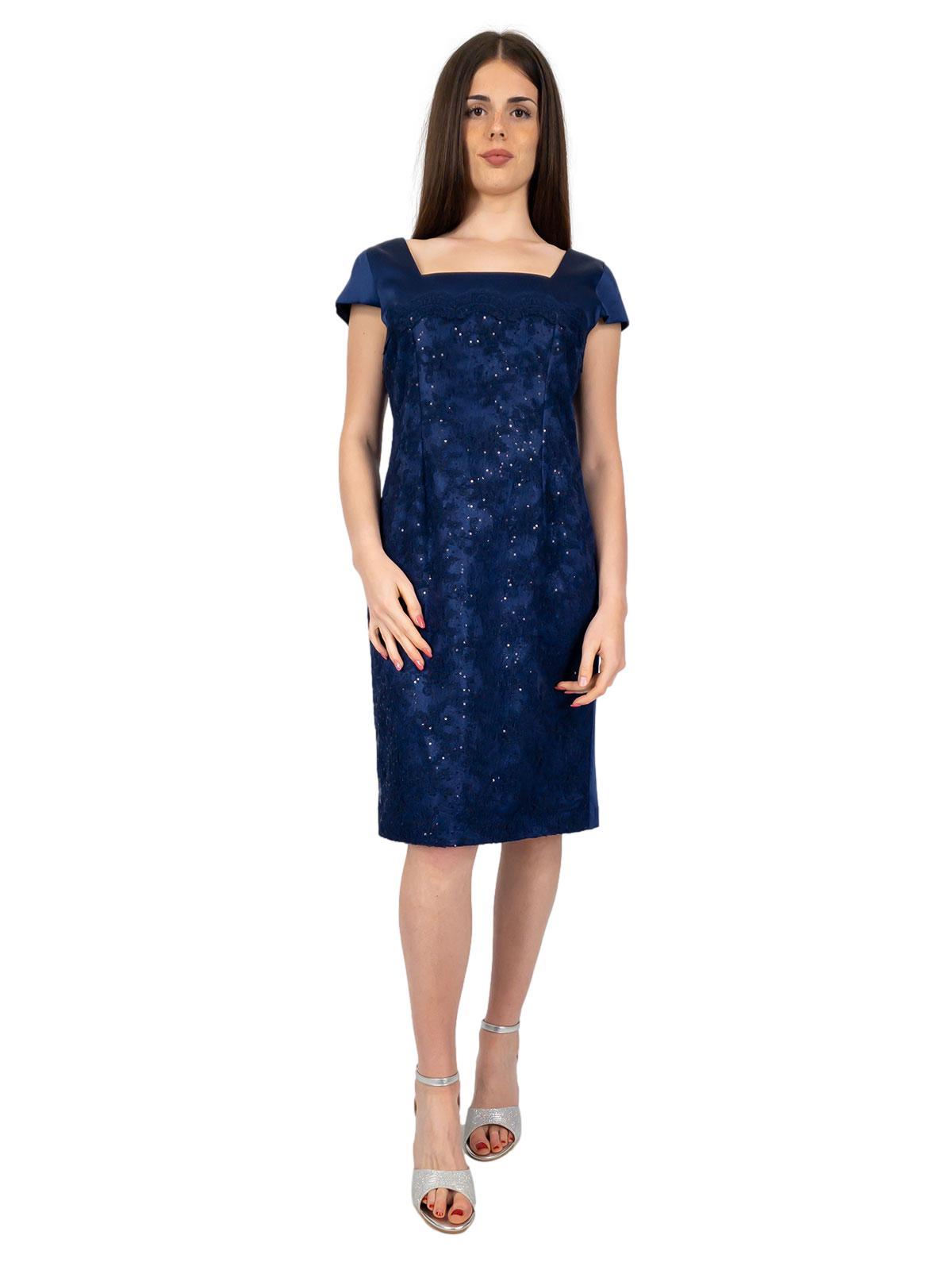 Abito Vintage DRESSTELLS In Pizzo Per Donna – Manica Corta, Girocollo, Con Cintura, Taglie Dalla S Alla 3XL