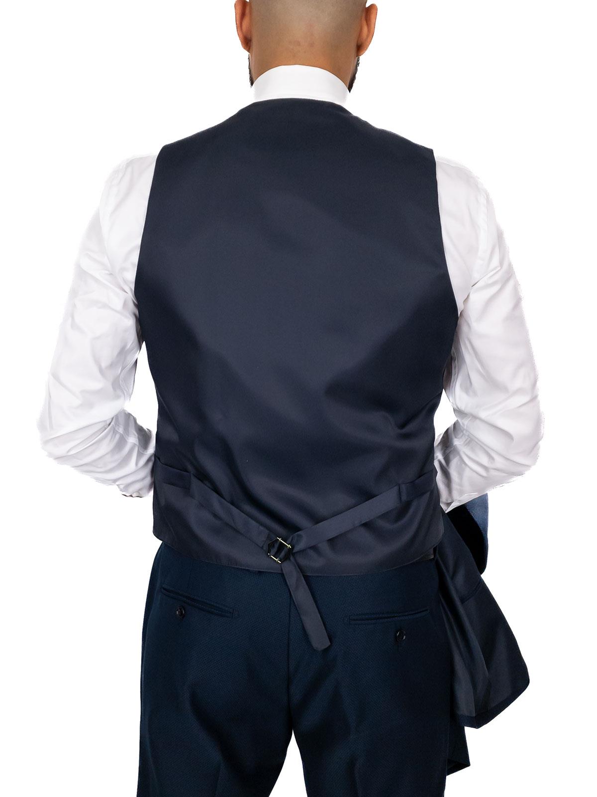 Gilet Uomo Slim Fit Blu Navy &ndash; Tuta Da Ballo &ndash; Matrimonio Cerimonia &ndash; Antique Rogue