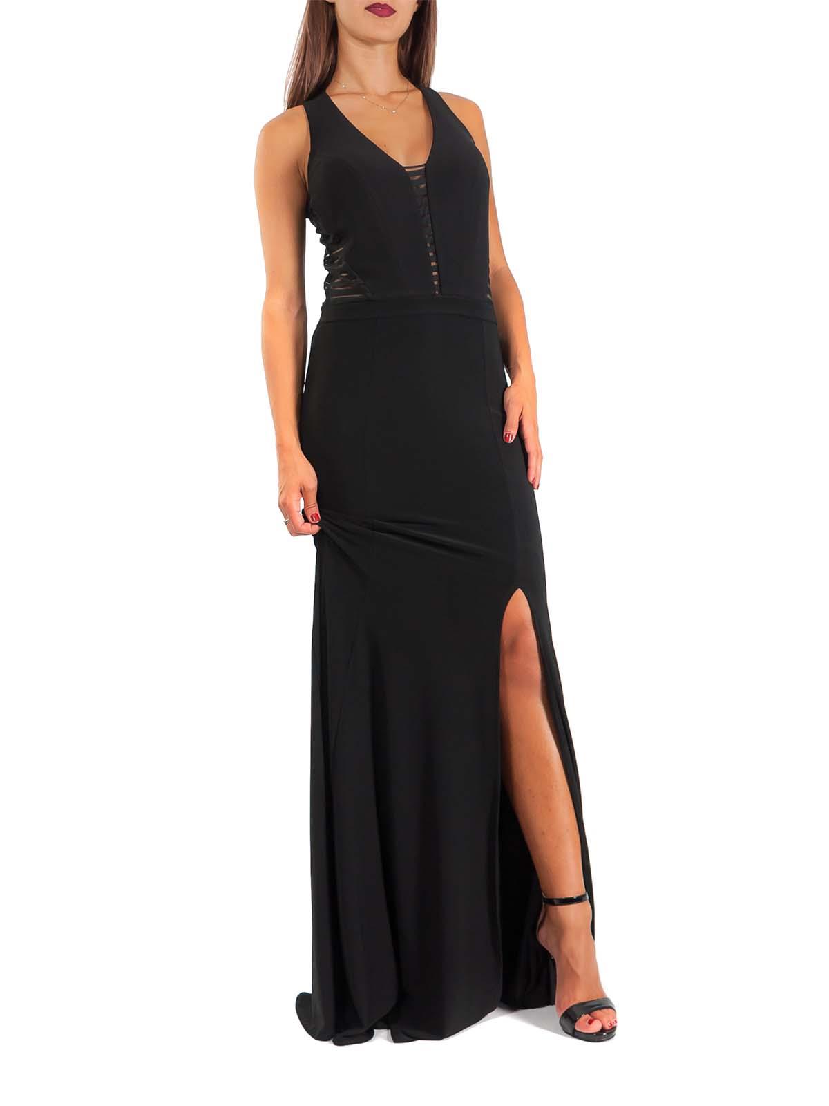 Vestito Lungo Elegante Da Sera Con Schiena Scoperta E Spacco