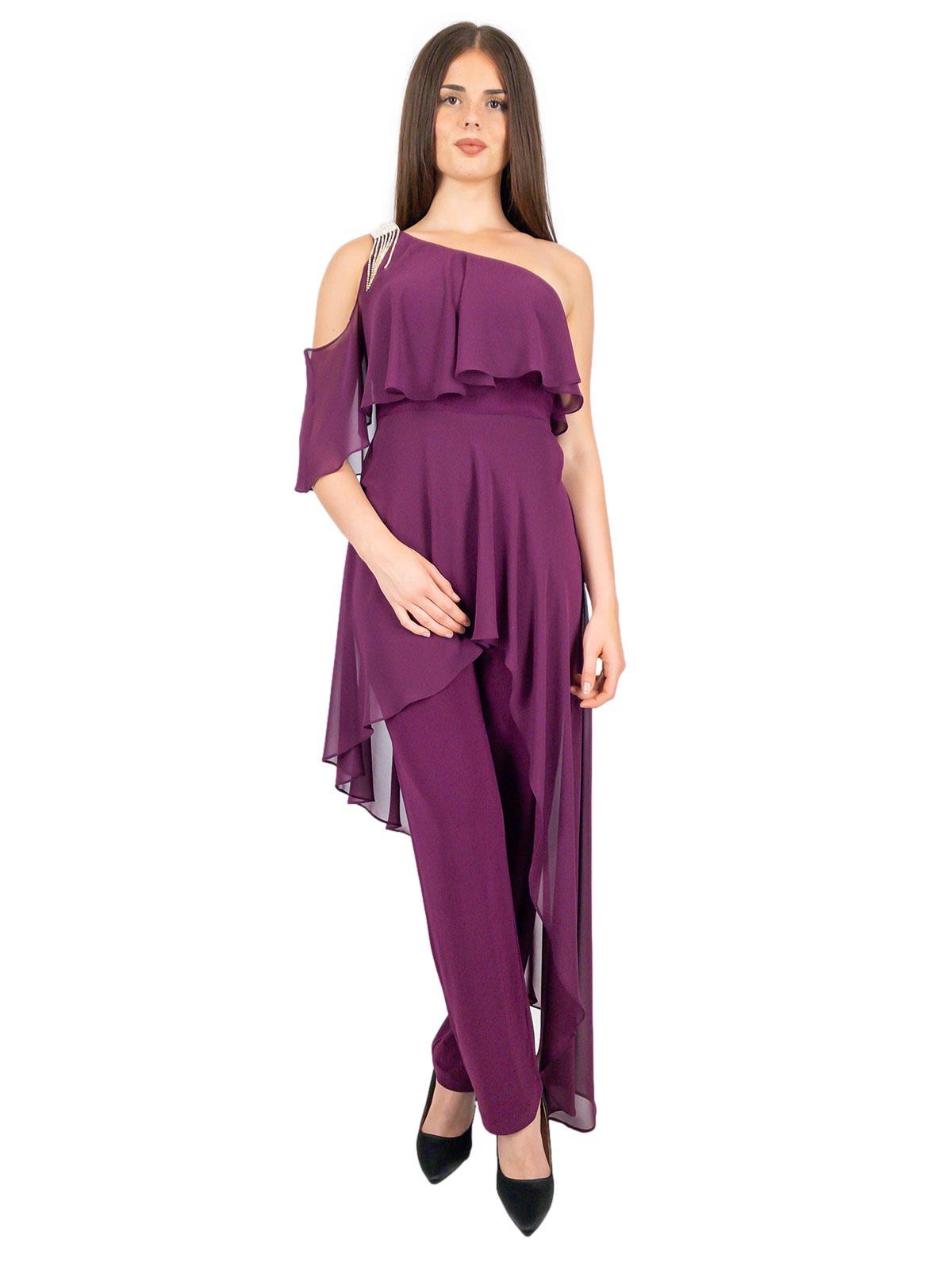 Tuta Intera Da Cerimonia Jumpsuit Elegante Per Matrimonio