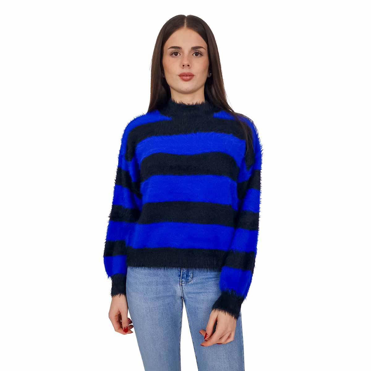 Maglione Collo Alto Donna Invernale Maglioni Donna Invernali Pullover Donna Sweater Maglione Trecce Dolcevita Oversize Jacquard Largo Donna Manica Lunga Elegante Taglie Forti Larghi Donna Albicocca S - Foto 11