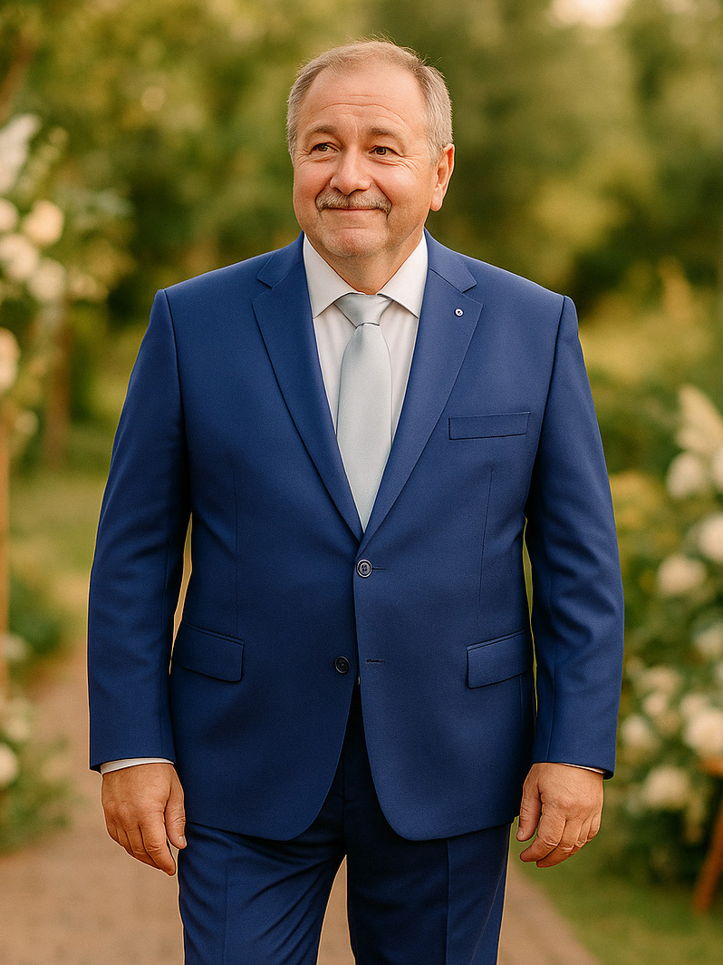 Abito Uomo Drop 0 Extralarge Fit in Fresco di Lana