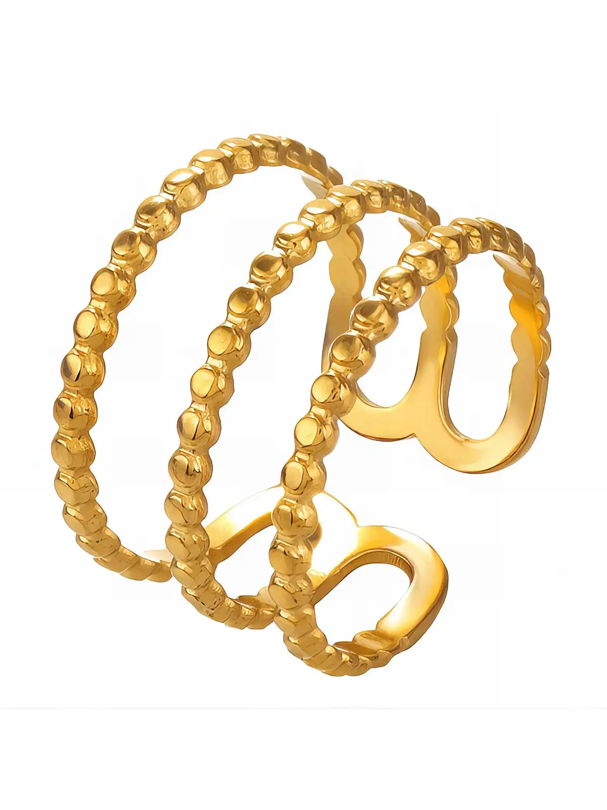 Strabello Bijoux Golden Halo Ring 88580-0