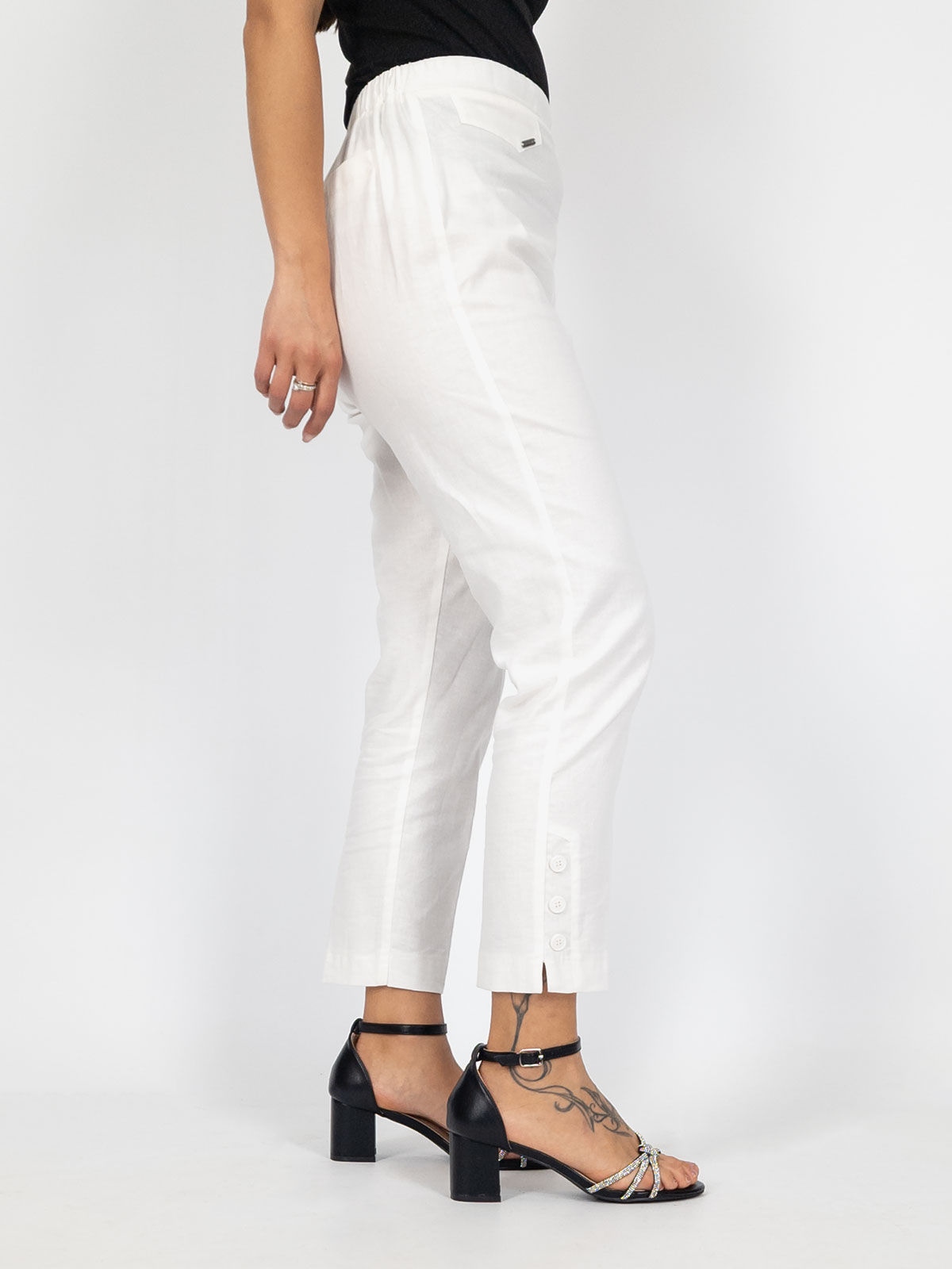 Pantaloni estivi da donna, leggeri, larghi, in tessuto, da donna, a