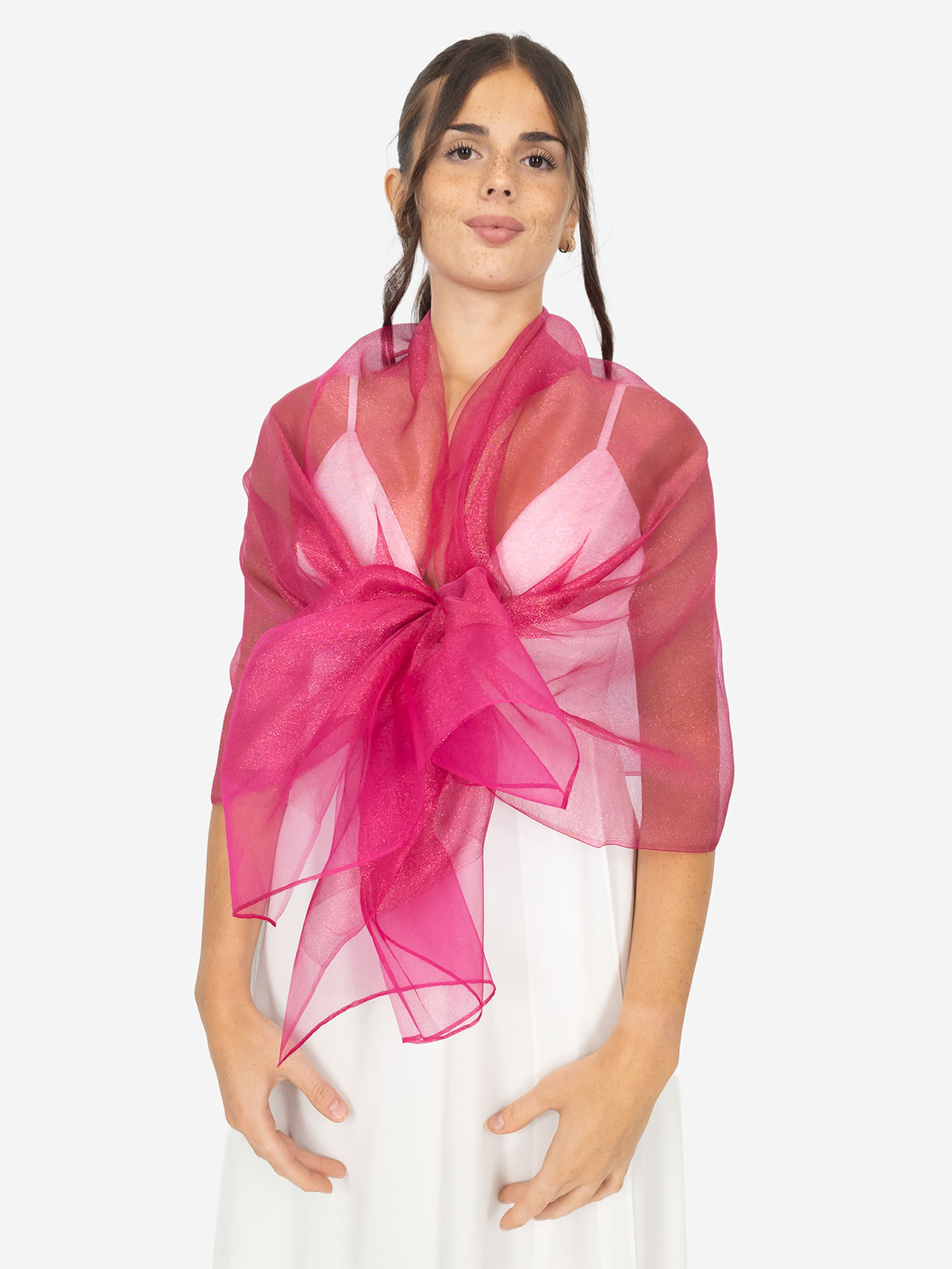 Elegant Formal Stole in Silk and Lurex