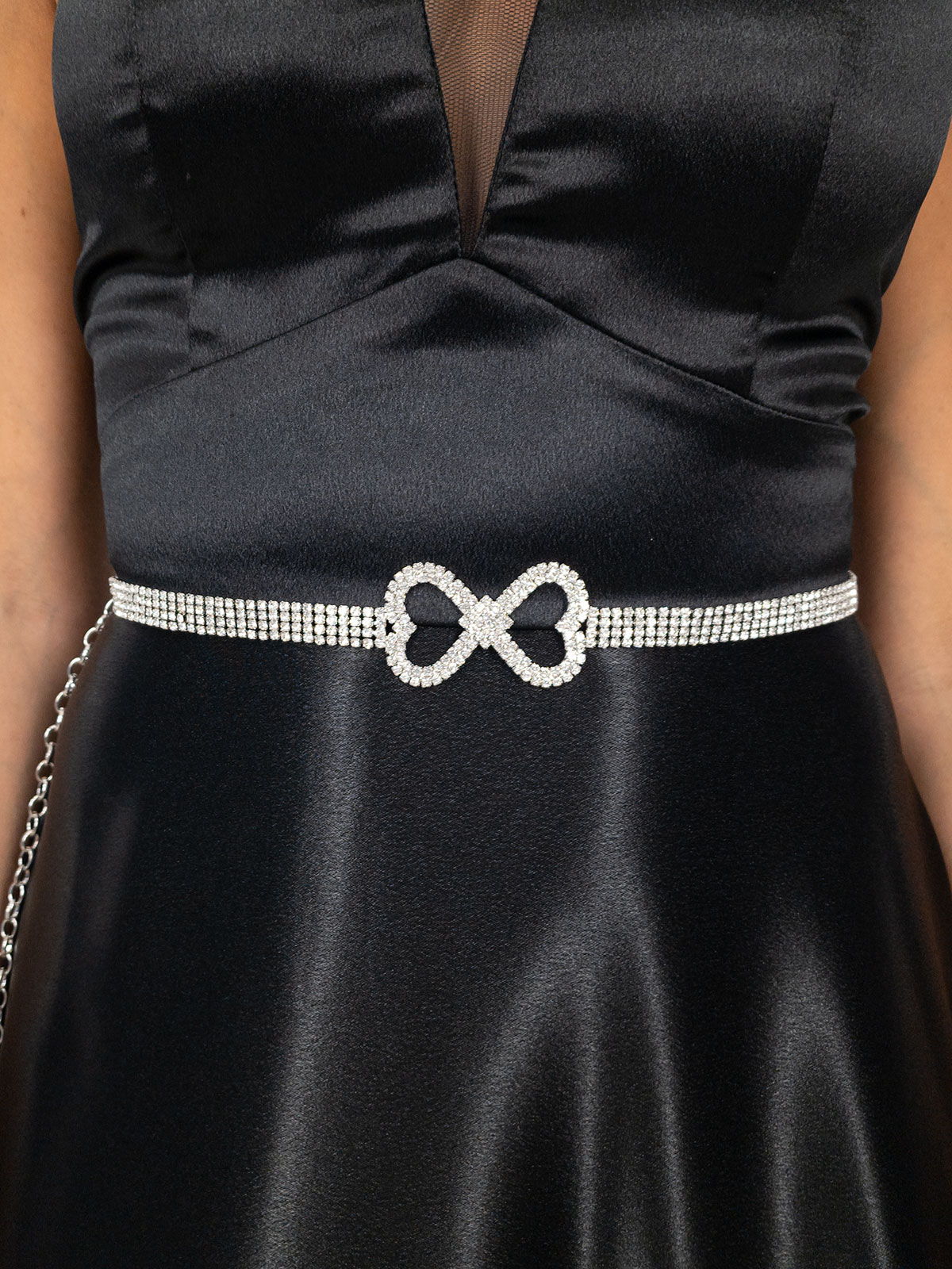 Cintura Gioiello Elegante Infinito con Strass Regolabile