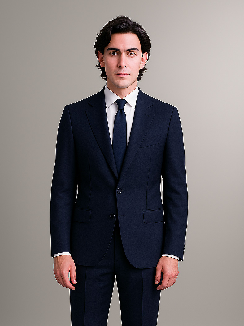 Men's slim fit drop 8 suit jacket and trousers