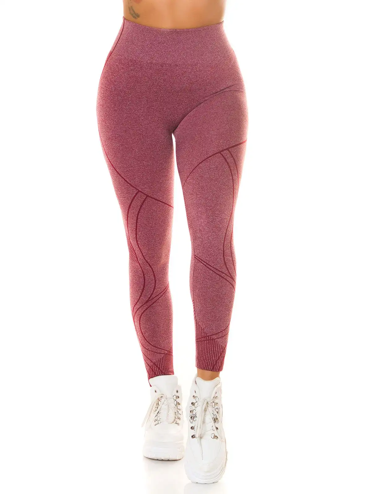 KOUCLA Leggings Modellanti a Vita Alta con Scrunch 0000HL-1367