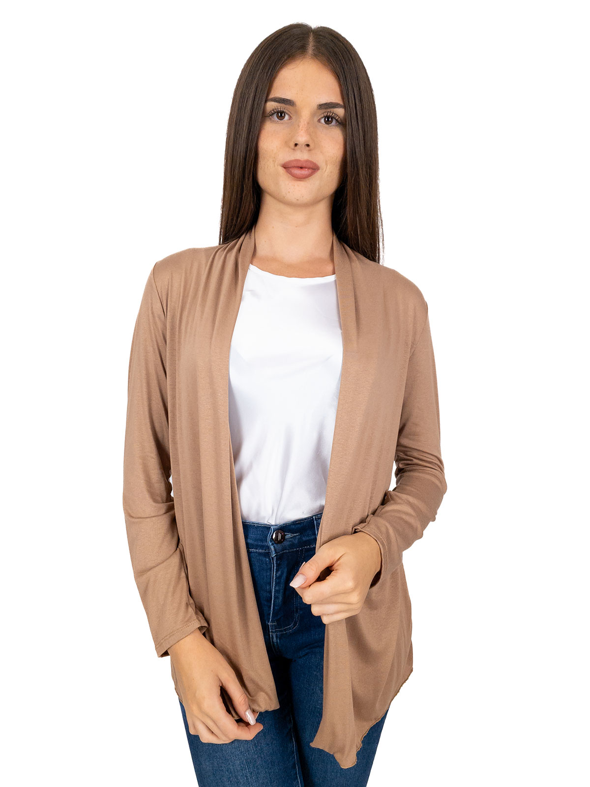 Women’s Long Open Cardigan Slim Fit