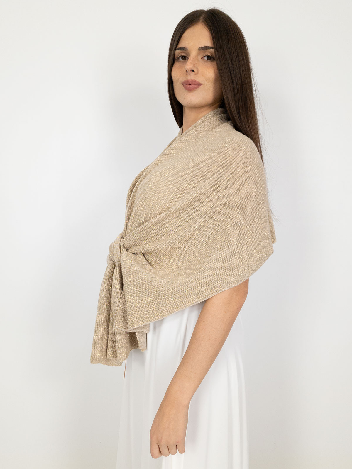 Coprispalle Elegante Donna in Maglia Lurex – Stola Cerimonia con