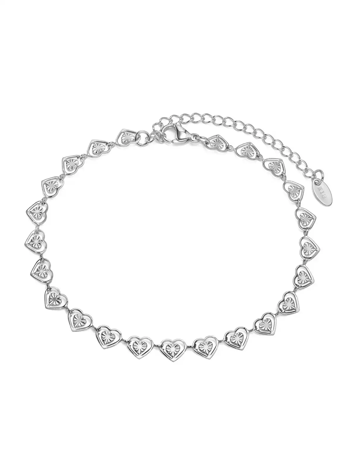 Strabello Bijoux Silver Hearts Glow 87775-0