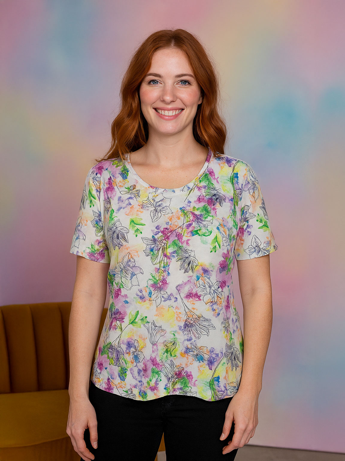 Women’s summer stretch viscose T-shirt – Made in Italy
