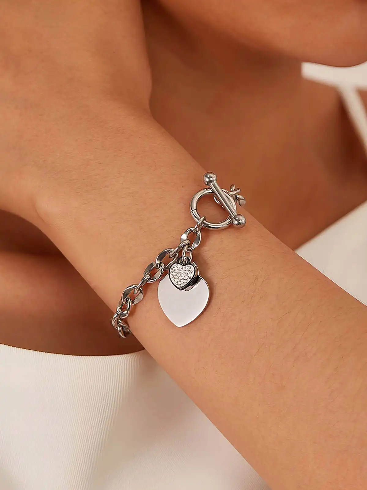 Bracciale Comete Gioielli Treccia in Acciaio