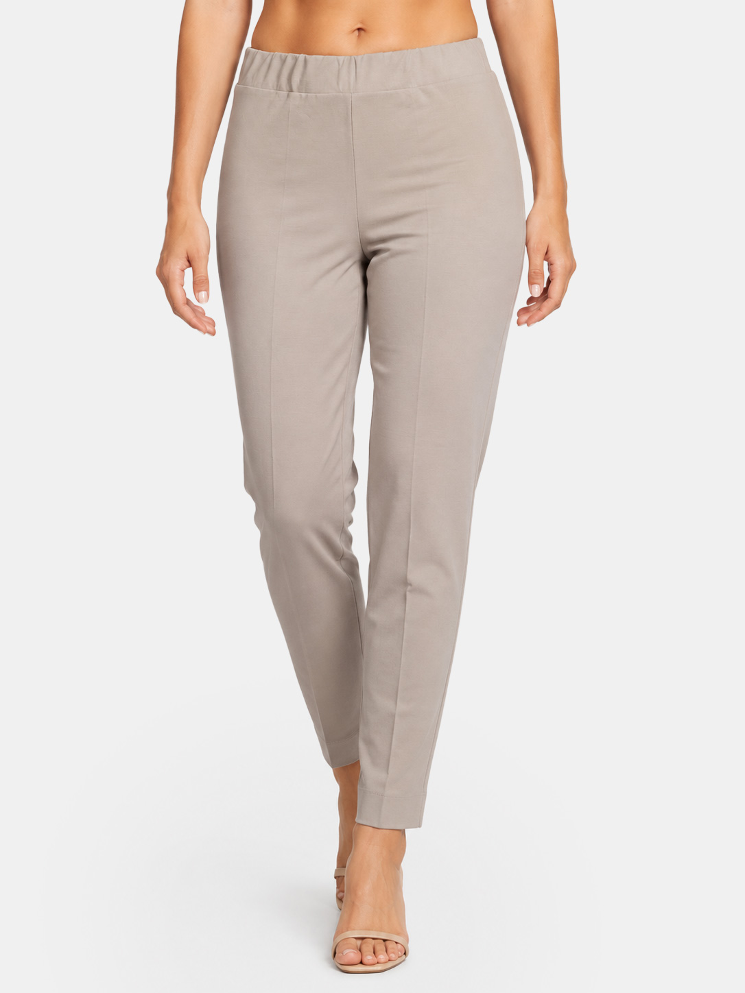 Women’s Summer Stretch Slim Fit Pants with Elastic Waist Made in Italy