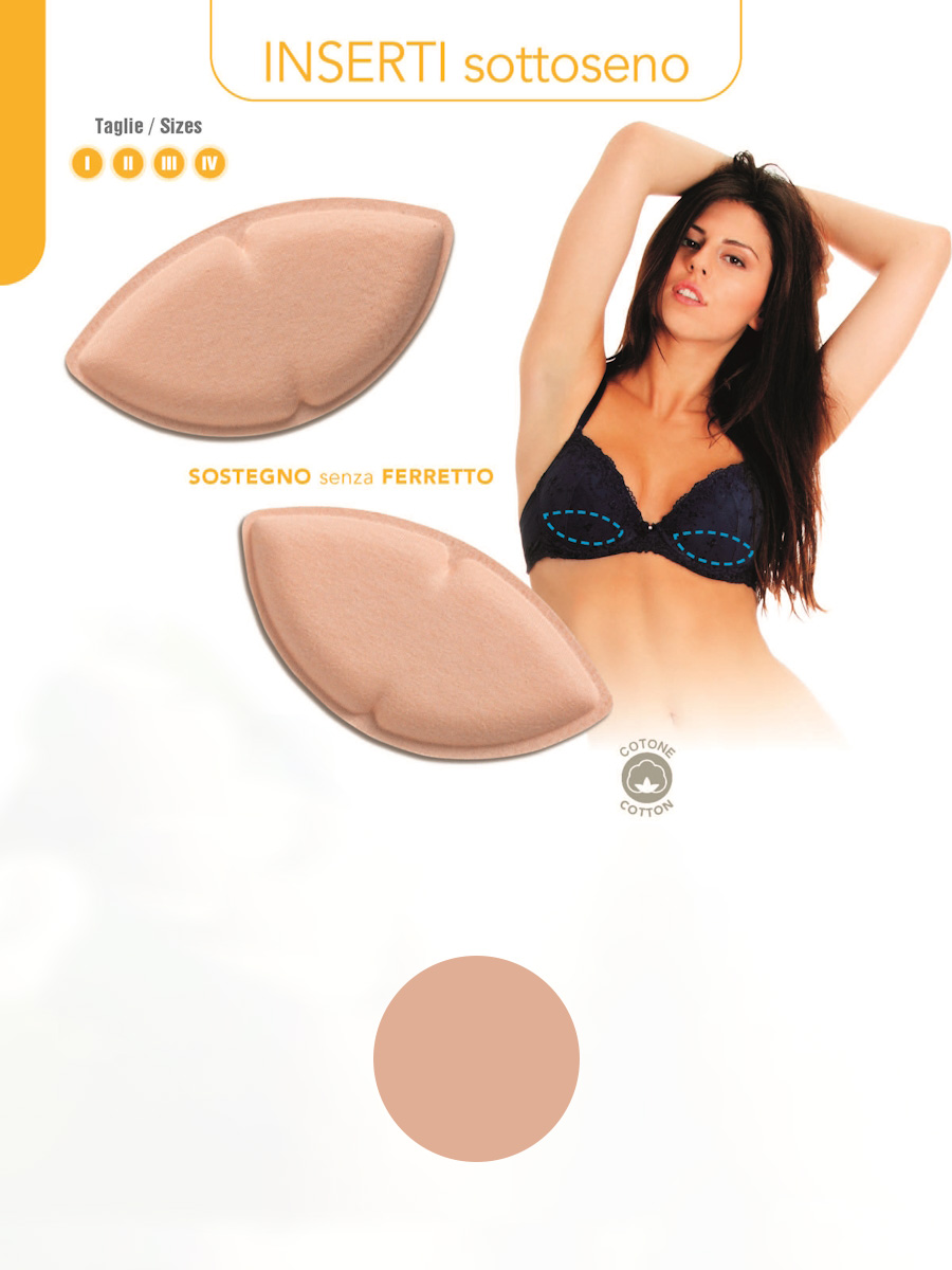 Inserti Sottoseno Pesciolino Imbottiti in Cotone 163-PESCIOLINO