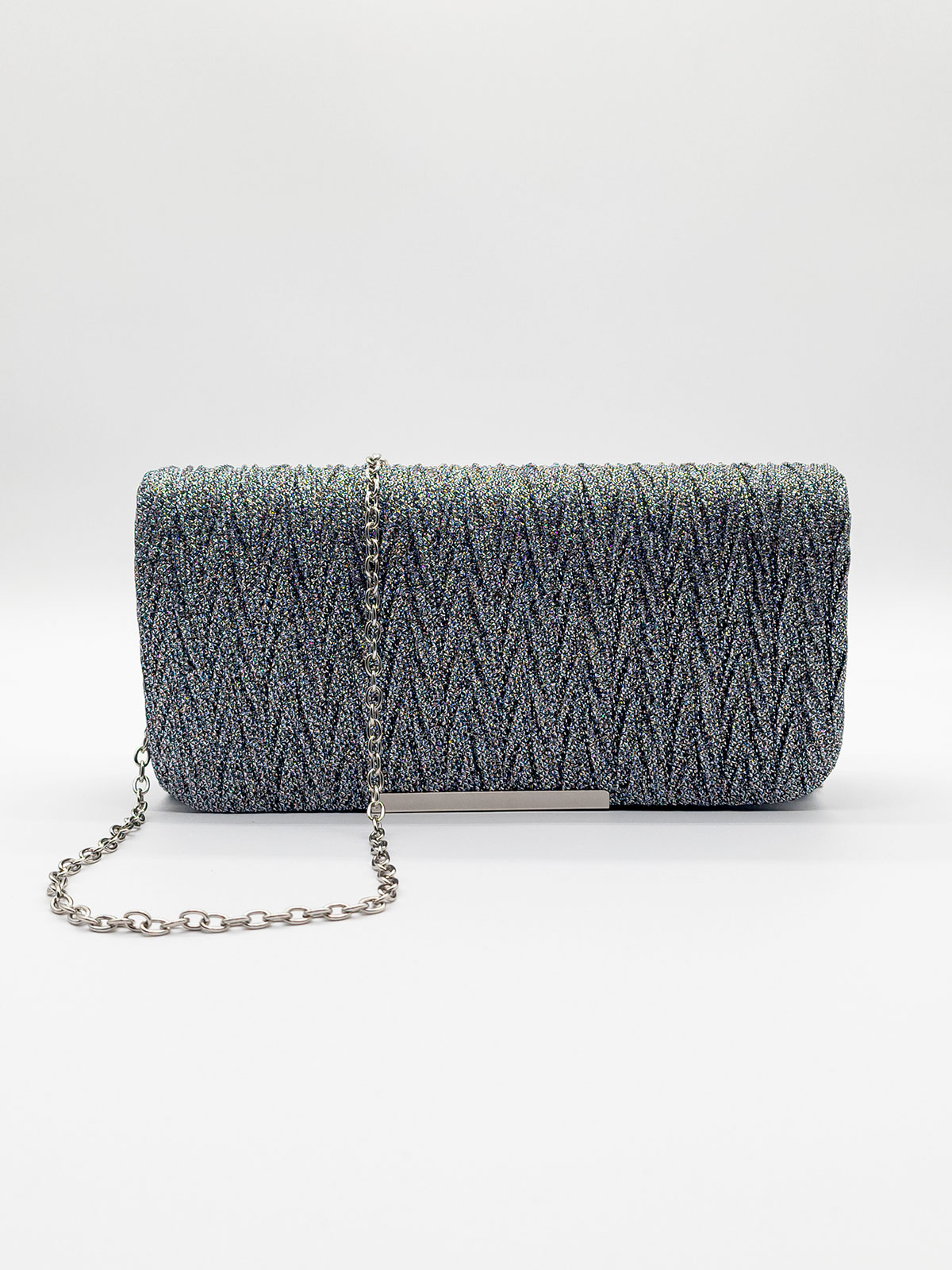Lovesome Pochette Da Polso Donna Piccola A Tracolla, Grigio, Similpelle, Con Cerniera E Slot Per Carte, Tracolla Regolabile
