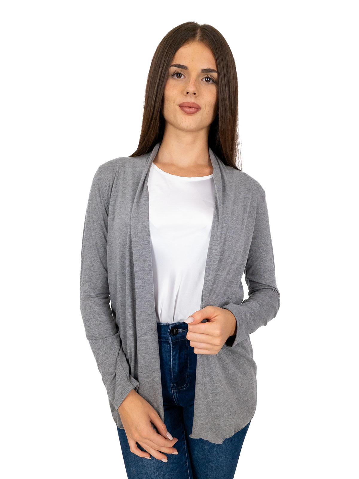 Women’s Long Open Cardigan Slim Fit