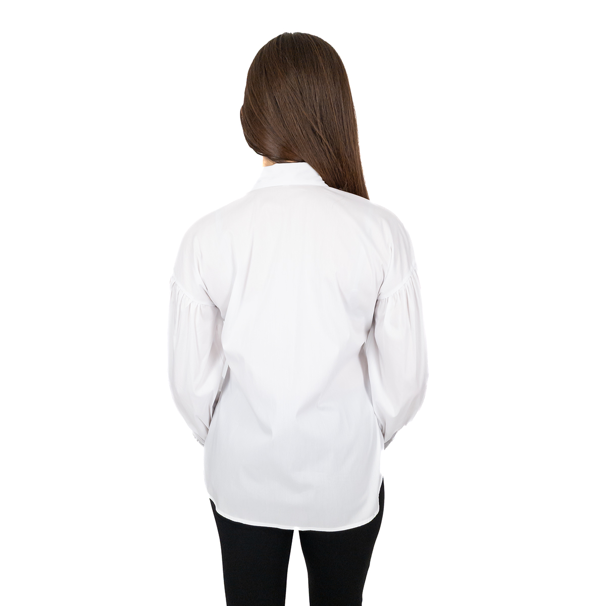 Camicetta Donna Maniche A Sbuffo Scollo A V Jacquard - Floerns, Morbida E Traspirante - 3