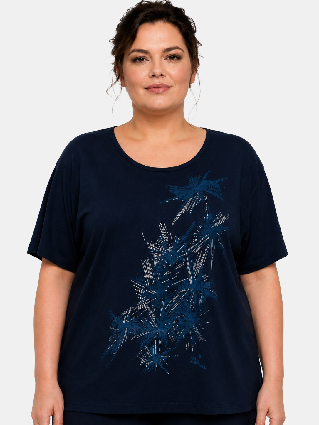 Maxi Curvy T-shirt 100% Cotton One Size 56/58