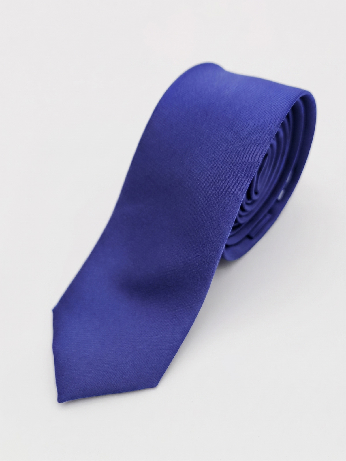 Pure Silk Solid Color Slim Tie 5 cm