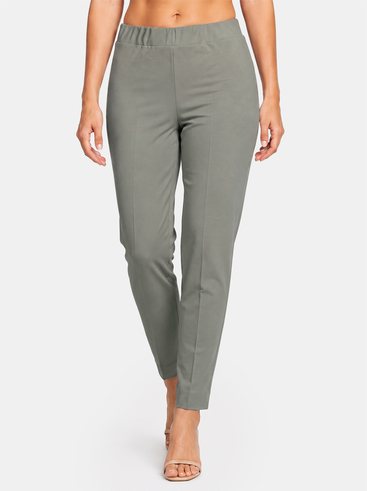 Pantaloni Donna Estivi Elasticizzati Slim Fit con Vita Elasticizzata Made in Italy