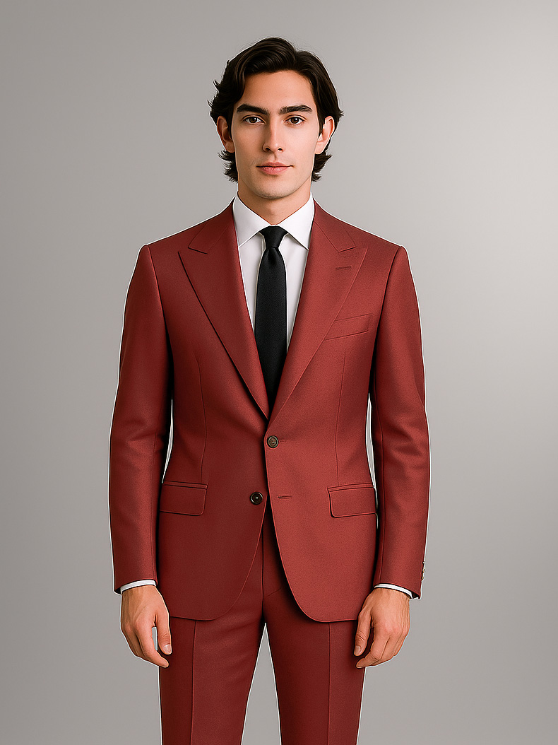 Men's slim fit drop 8 suit jacket and trousers
