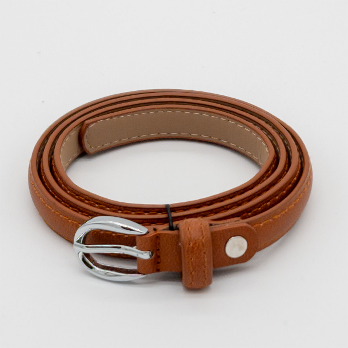 STRABELLO Cintura donna in pelle PU con fibbia argentata ZSP17041