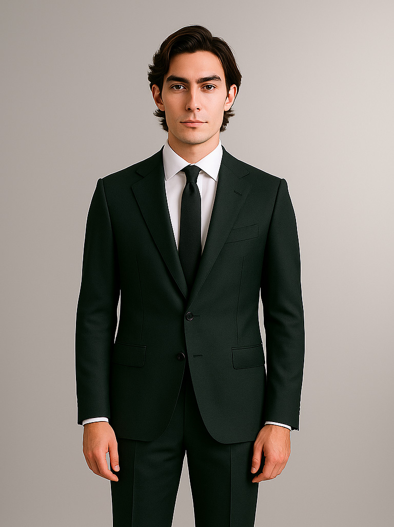 Men's slim fit drop 8 suit jacket and trousers