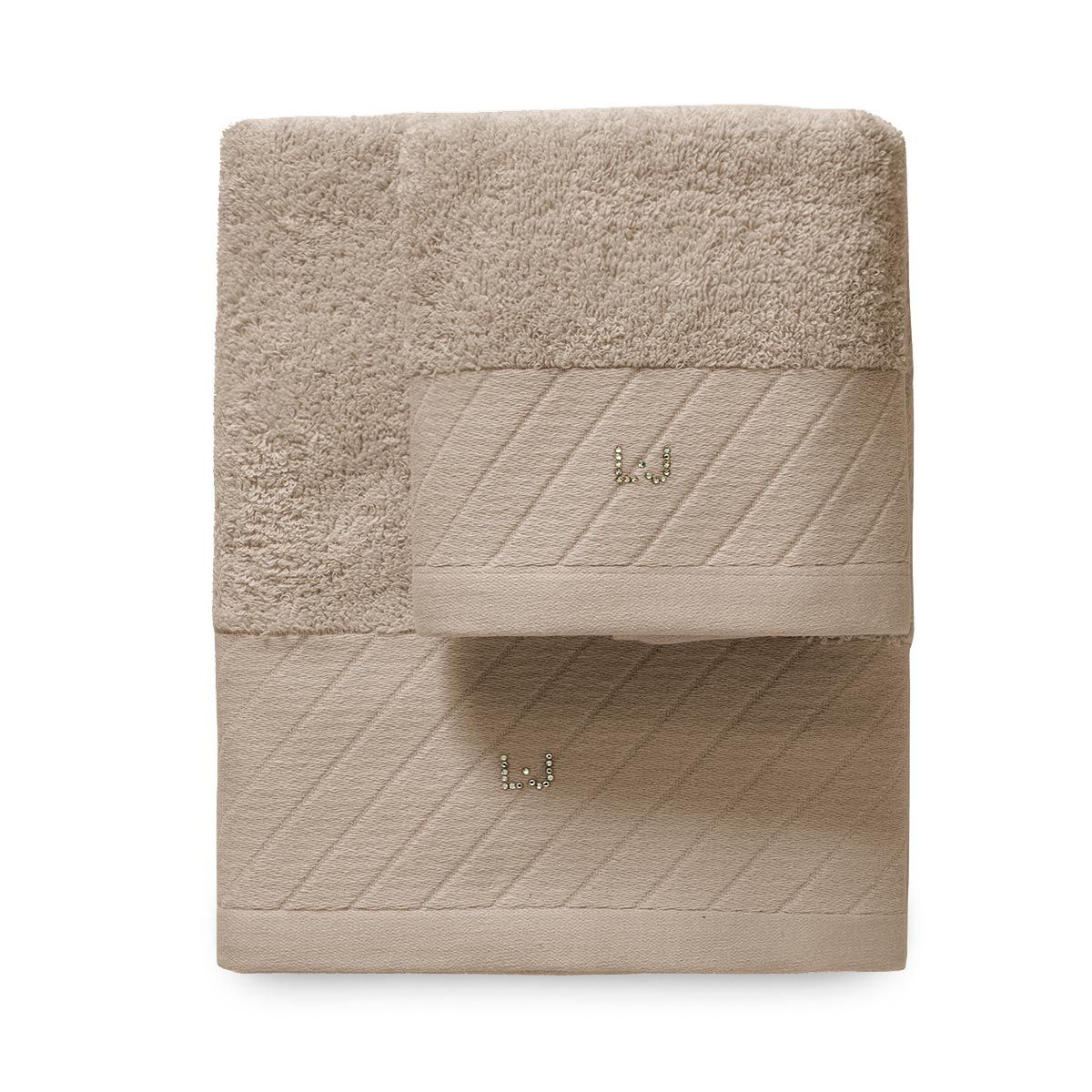 LIU-JO CASA ASCIUGAMANI BIANCHERIA DA BAGNO - LB788B DIAGONAL