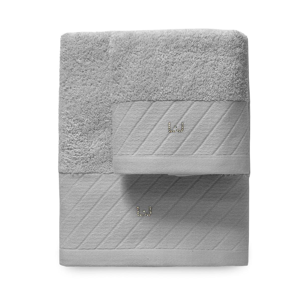 LIU-JO CASA ASCIUGAMANI BIANCHERIA DA BAGNO - LB788B DIAGONAL