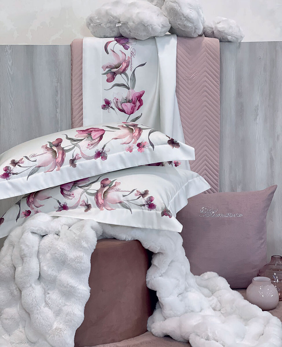 BLUMARINE  LENZUOLA BIANCHERIA LETTO - LENZUOLA FLEURETTE MATRIMONIALE