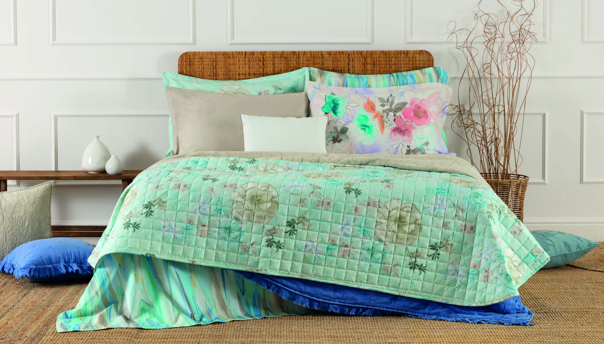 RIVIERA TRAPUNTINA BIANCHERIA LETTO - LE0772 AMOUAGE