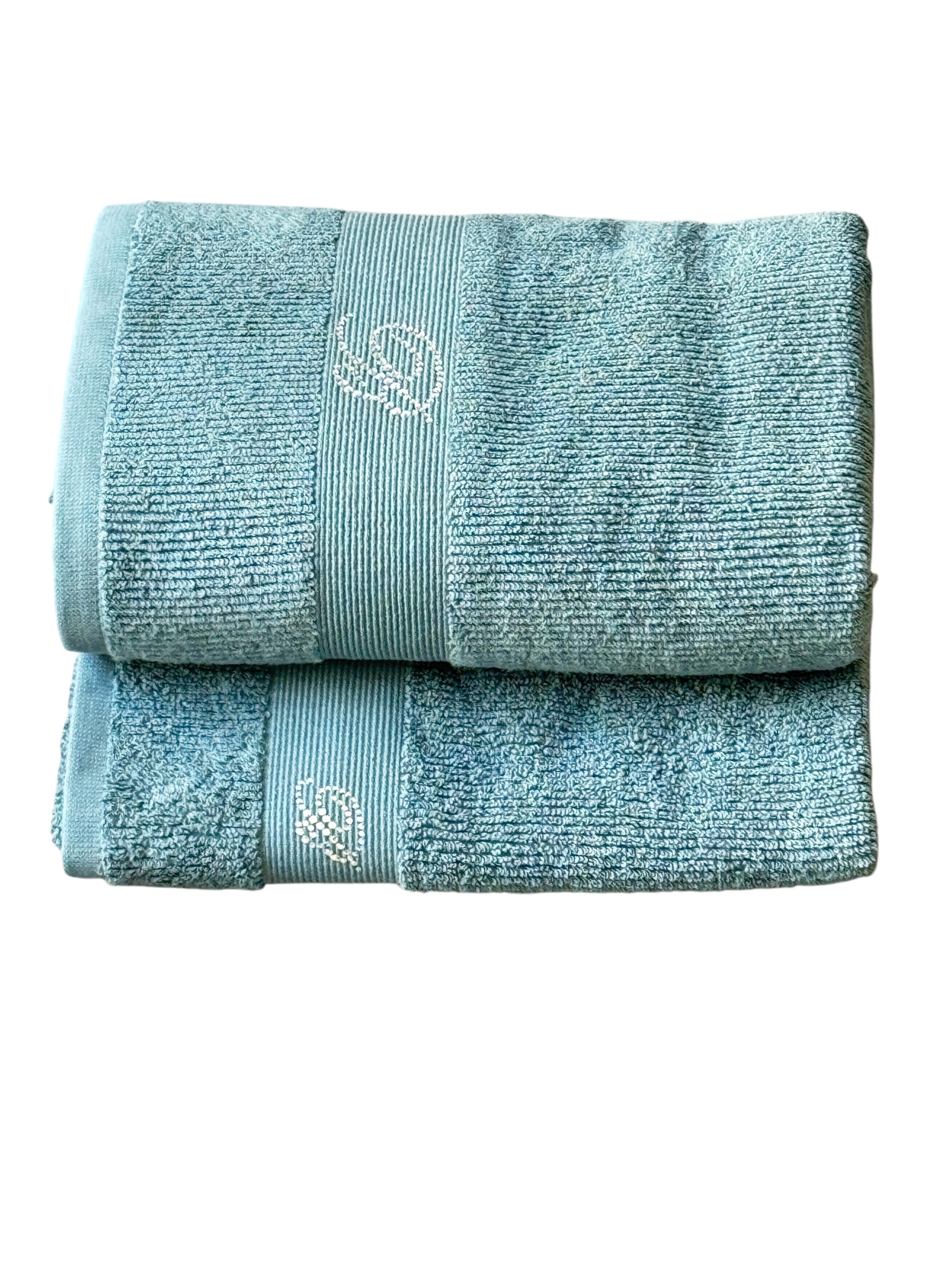 BLUMARINE  ASCIUGAMANI BIANCHERIA BAGNO - RISVEGLIO COPPIA ASCIUGAMANI