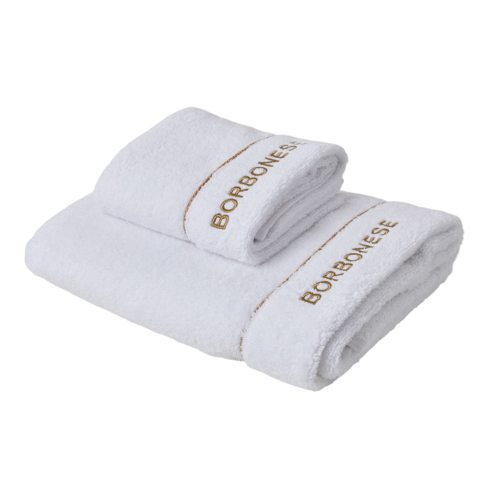 BORBONESE ASCIUGAMANI 1+1 BIANCHERIA DA BAGNO - FINE OP ASCIUGAMANI 1+1