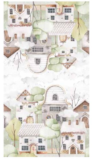 MAISON SUCREE RUNNER BIANCHERIA TAVOLA - BORGO NATALE RUNNER