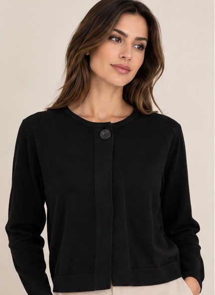 Cardigan Donna Maria Bellentani in Viscosa con Bottone