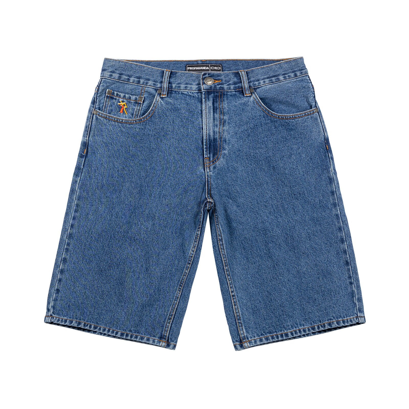 Propaganda Pray Denim Short