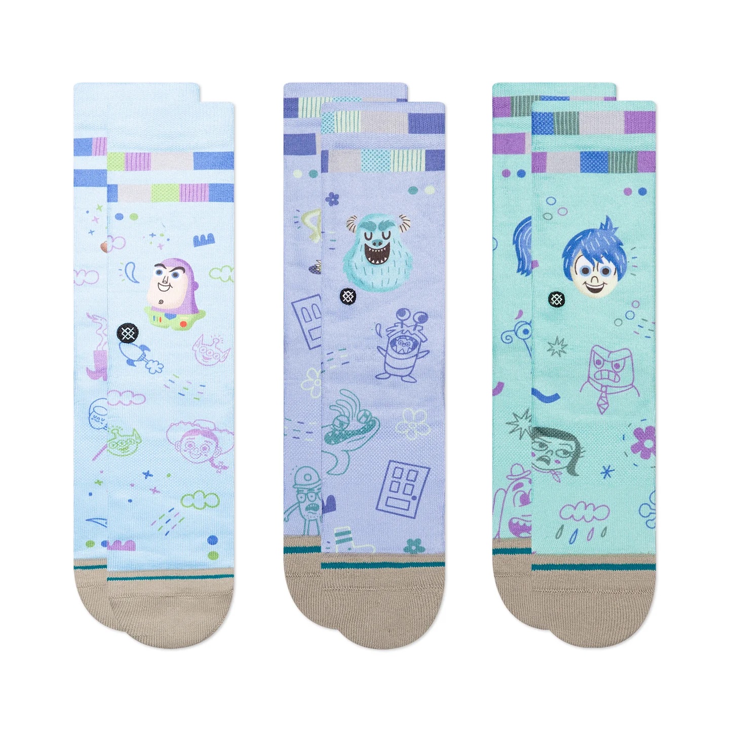 Stance PIXAR BY RYAN 3 PACK