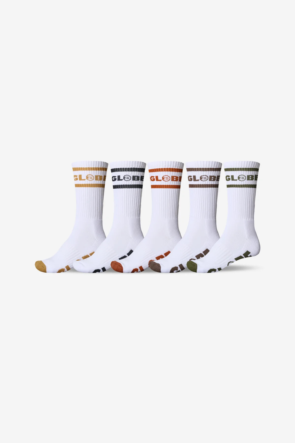 GLOBE Tilt Hi Crew Sock 5 Pack